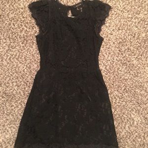 Black lace dress